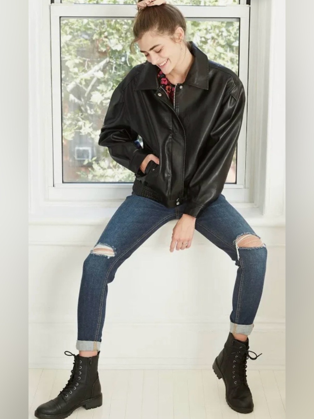 Wild Fable Women’s Black Zipper/Snap Jacket Size S NWT